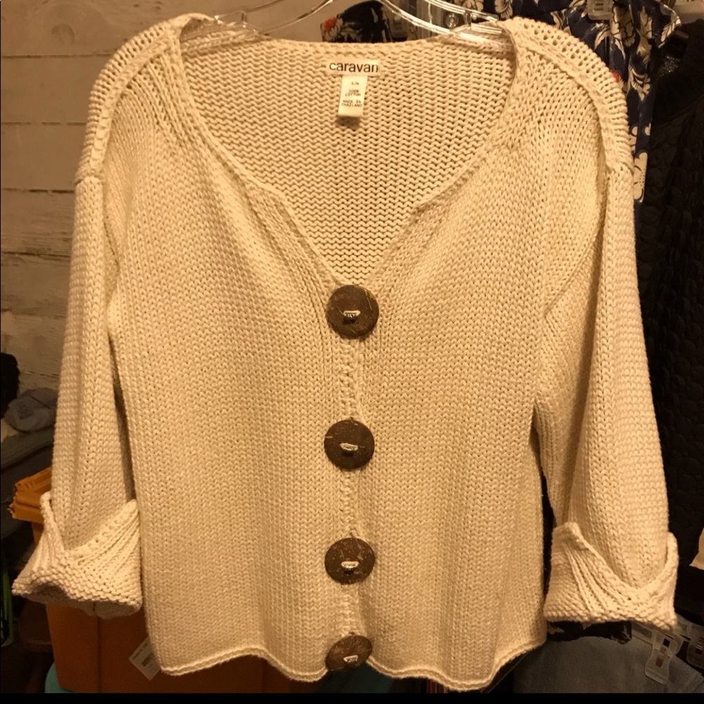 Cardigan and skirt